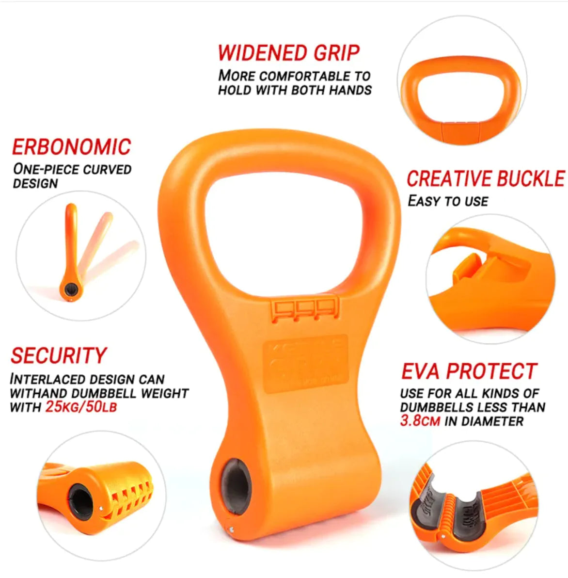 Adjustable Kettlebell Handle Clip