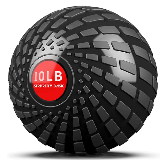 STRPRETTY BASIC Medicine Ball 10 lbs Slam Ball Weighted Balls for Exercise Strength and Crossfit Workout (Dynamic Black)